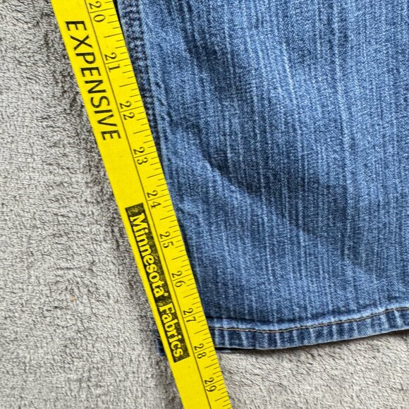 Carhartt Curvy Fit Bootcut Jeans Women’s Size 8x30 Blue Denim Mid Rise - Picture 11 of 13